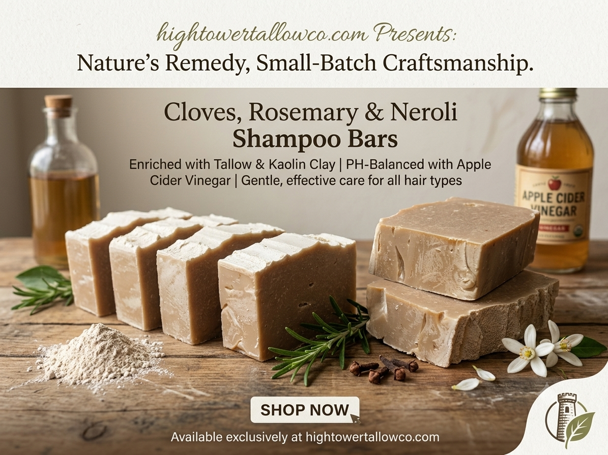 Why Apple Cider Vinegar & Rosemary-Infused Tallow Belong in Your Shampoo Bar