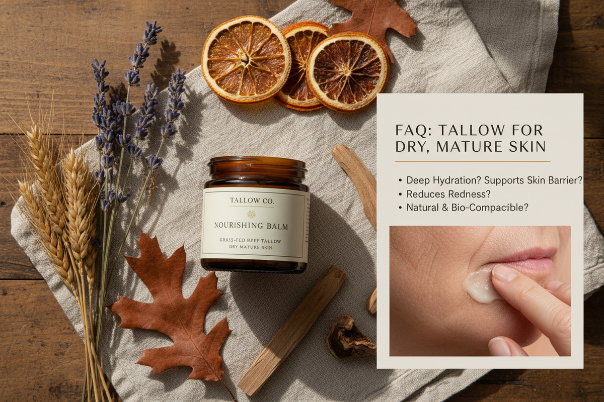 The Historical Use of Tallow for Dry and Mature Skin Remedies