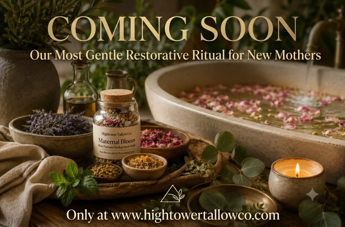 Maternal Bloom Postpartum Herbal Bath Soak by Hightower Tallow Co. — Coming Soon