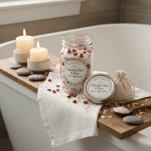 Colloidal Oats and Rose Detox Bath Salts
