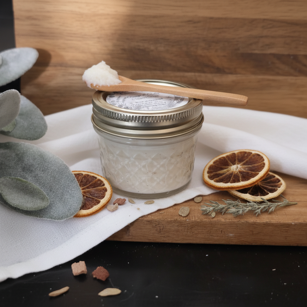 Orange and Cedar Sugar Scrub