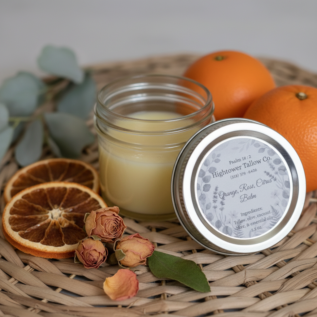 Orange Rose Citrus Tallow Balm