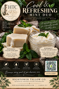 Cool & Refreshing Mint Duo | Sugar Scrub + Tallow Soap