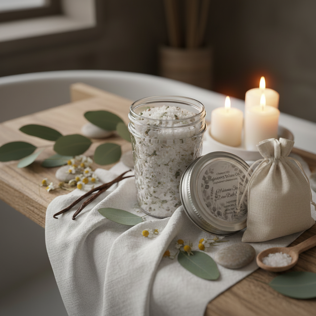 Vanilla and Chamomile Detox Bath Salts